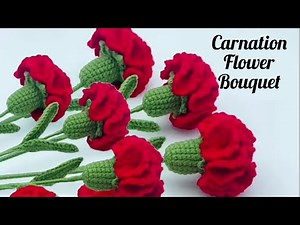 How to crochet carnation flower || Step-by-step tutorial