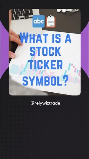 What is a stock ticker symbol ? #stockticker