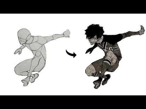 How I use anatomy to draw a dynamic pose