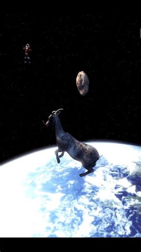 🚀 Goat in Space! Goat Simulator goes cosmic 🐐🌌 #GoatSimulator #GoatSimulator3 #GoatInSpace #games