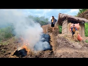 Pregnant Mom Prepares for Farming: Burning the Garden and Making Vegetable Beds