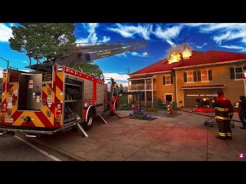 ENTIRE FAMILY TRAPPED BY EXPLOSIVE HOUSE FIRE in Fire Firefighting Simulator Ignite