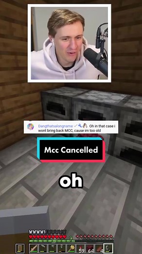 mcc is cancelled 🥲👑 #mcc #mcyt #streamer