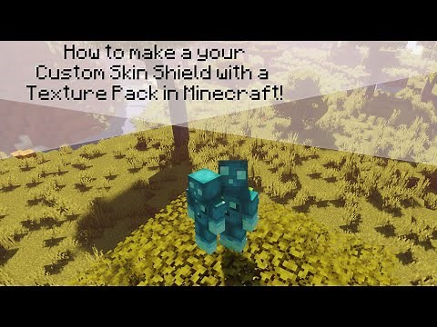 How to make a your Custom Skin Shield with a Texture Pack in Minecraft! - Minecraft 1.16.5
