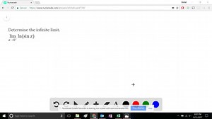Determine the infinite limit. limx →0^ ln(sinx) | Numerade