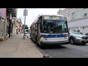 MTA B64 bus #7171 full ride from Bay Ridge Av & 4 Av to Bay Ridge Shore Rd.