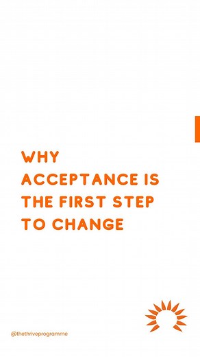 Why is acceptance the first step to change? ⭐️ When we choose to accept ourselves and our circumstances, our behavior changes: ➡️ We stop comparing ourselves to others and start focusing on ourselves. ➡️ We begin to recognize and celebrate our progress, no matter how small. ➡️ We care less about what others think and more about our progress ➡️ We take action and no longer feel stuck Accepting ourselves and our circumstances isn’t about giving up or settling. It’s about creating a strong foundati
