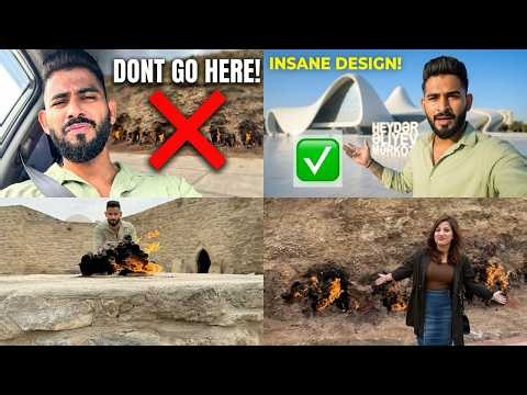 Azerbaijan Travel Vlog 🇦🇿 | Fire Temple, Heydar Aliyev Center & Fire Mountain (Yanar Dag) 🔥