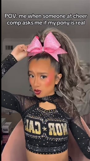 Tease & Toss™️ on Instagram: "100% human hair… it might not be yours YET, but it can be after checkout 🤪💗 TeaseandToss.com #CheerHair #TeaseAndToss #CompetitionReady #CheerStyle #BigHairDontCare #CheerLife #CheerReady #SlayTheMat #Cheerleading #PowerPony #CheerVibes #CheerCoach #CheerChic #CheerNation #AllStarCheer #CheerPerfection #HumanHairPony #HairOnTheMat #CheerGlowUp #CheerGear #CheerCompLooks #CheerFit #CheerSlay #HairForTheWin #CheerMakeup #CheerBow #CheerReels"