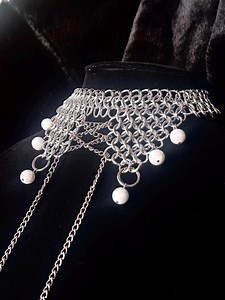 Handmade Chainmail Corset Collar - Etsy