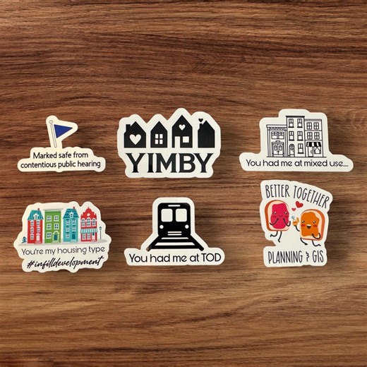 Urban Planning Sticker Set: YIMBY, GIS, TOD (30 Stickers) - Etsy