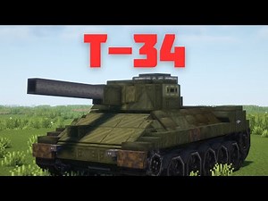 I built a Working T-34 TANK in Minecraft