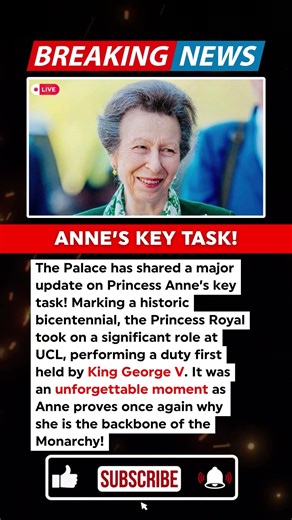 URGENT: Palace Shares Update on Princess Anne’s Key Task: "Unforgettable Moment!"