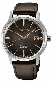 Seiko Presage Cocktail Time Automatic 50M Brown Dial Mens Watch SRPJ17J
