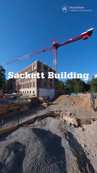 Penn State's Sackett Building Renovation Captured By Drone