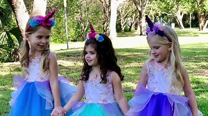 7.4K views · 121 reactions | Adorable unicorns 濾濾濾 just spotted in the forest  ! Unicorn 濾 tutu dresses are the cutest! PRE-ORDER HERE: https://www.miabellebaby.com/products/girls-unicorn-party-tutu-dress | Mia Belle Girls | Facebook