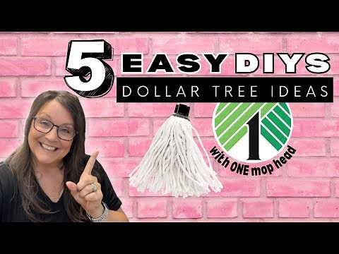 From Mop to Masterpiece | 5 Genius Dollar Tree Crafts