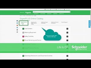 Accessing the Schneider Electric DigestPLUS Online Catalog | Schneider Electric Support