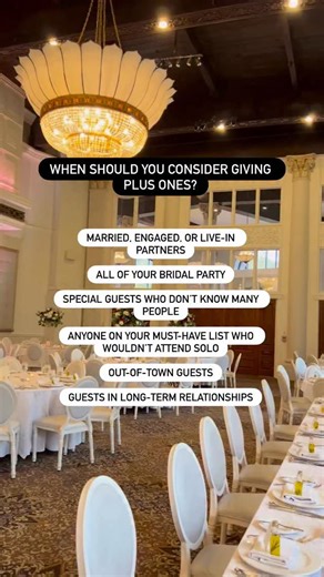 Plan In Love 💍 Wedding Planning Tips & Resources | Not sure who gets a plus one at your wedding? 🤔 Here’s a quick guide to help you decide! 💕 🔸Married, engaged, or live-in partners – It’s... | Instagram