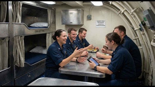 The crazy way men and women live together on submarines for months