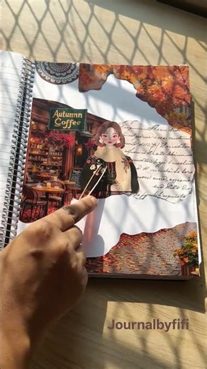 Aesthetic autumn scrapbooking ideas🍁|‪@Journalbyfifi‬ #scrapbooking #aesthetic #autumn