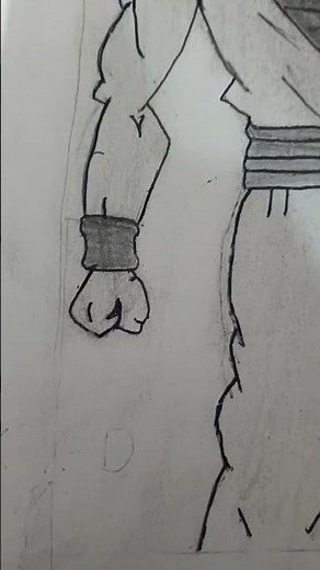 Goku full body drawing