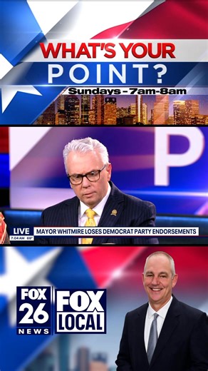 1.7K views · 21 reactions | On the latest edition of “What’s Your Point?” Commentator Chris Tritico says Houston Mayor John Whitmire is “walking a political tightrope” as a means of insuring the City he serves receives maximum resources controlled by Republicans at the State & Federal level. FOX 26 Houston more at KRIV.Fox/wyp | Greg Groogan FOX 26 | Facebook