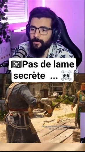 🎙️🏴‍☠️ You won't have the hidden blade in combat in AC BF Resynced.. #assassinscreed 🎮