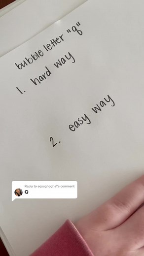 Bubble Letter Q Tutorial | Handwriting and Calligraphy