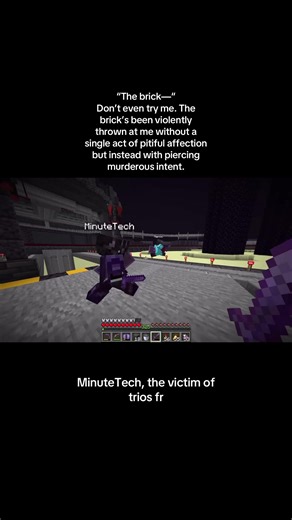 #MINUTETECH || Mind you, that was the ONLY time Minute’s voice ever sounded actually excited in Unstable Like HELLO?? Minutetech’s character is genuinely back to SQUARE FKING ZERO. Season one—>he’s been isolated, alone due to Ashswagg coming in and changing the Invis Mafia, where his characeter was set on working alone in order not to be betrayed/have his friends be taken away again. Then Mapicc and Spoke showed up and it obviously all led to everything until now. Minute’s character thought that
