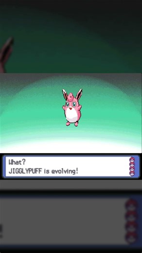 Jigglypuff Evolution in Pokemon Platinum #Shorts