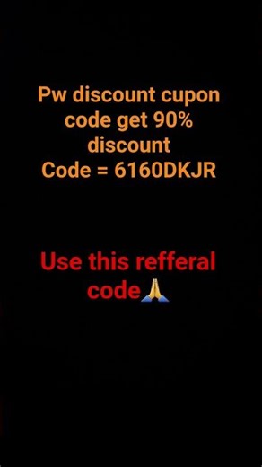 PW refferal code get 99% off on first purchase #viralshorts