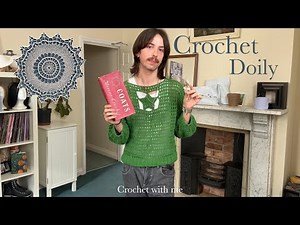 Crochet a vintage lace doily for my grandma | crochet with me
