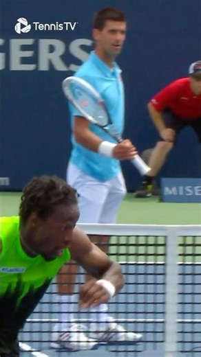 Unscripted Monfils 😅