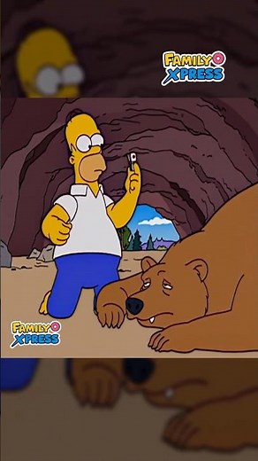 Homer and the Bear became friends! 😨🐻❤️