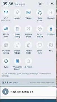 [Samsung] How to use your Galaxy S7 and S7 Edge as a Flashlight ?