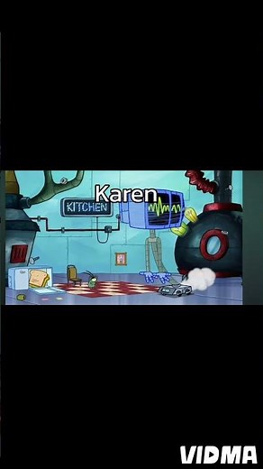 Karen portrayed by SpongeBob