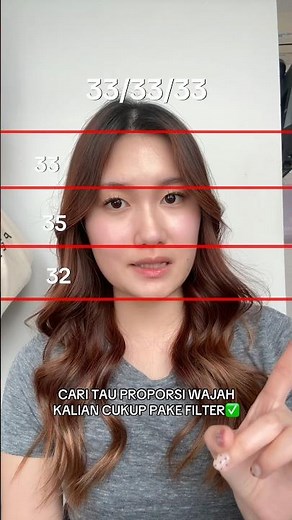Find out your facial proportions just by using a filter👀