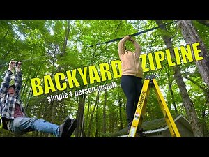 DIY Zip Line | $100 Amazon Backyard Zip Line Install