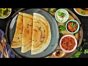 Instant & Crispy Sooji Masala Dosa Recipe | Tomato Onion Chutney | Healthy Recipes | Rava Dosa