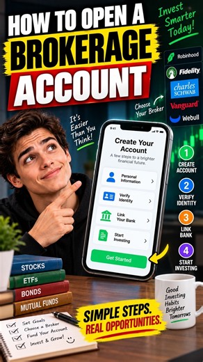 How to Open a Brokerage Account Beginner's Guide #BrokerageAccount #InvestingForBeginners #USADollar