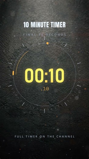 10 Minute Timer — Final 30 Seconds ⏱️ Countdown with Alarm #shorts