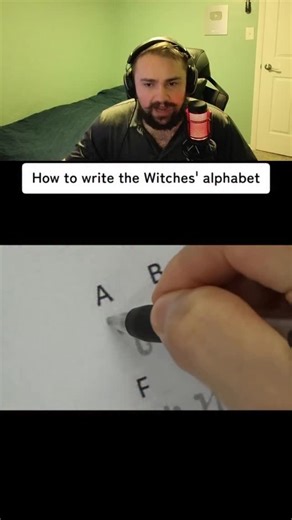 Nolan Haghian on Instagram: "How To Write Witch Alphabet"