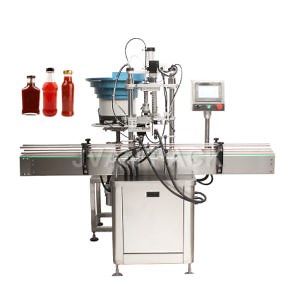 [Hot Item] Qdx-M Automatic Glass Bottle Metal Cap Locking Capping Machine with Cap Feeder