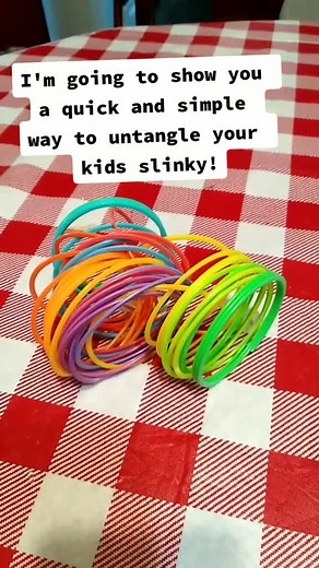 Easy Steps to Untangle Your Kids' Slinky | #momsofTikTok