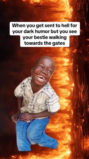 When you get sent to hell for your dark humor 😂😂 #darkhumor #meme #epsteinfiles