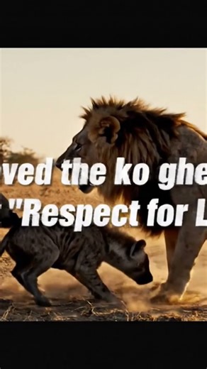 Lion Saves His Baby from Hyena Attack 😱🦁 | Unbelievable Rescue Moment