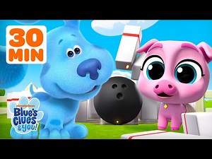 30 MINUTES of Games & Sports! ⚽️ w/ Blue   Baby Farm Animals! | Blue's Clues & You! - Videos For Kids