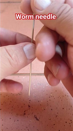 Worm needle for fishing explained.
