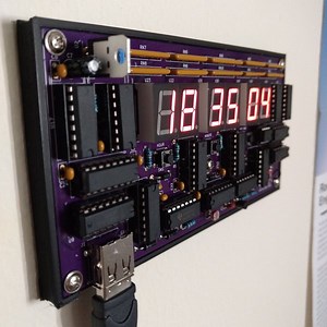 A zero-software digital clock from scratch